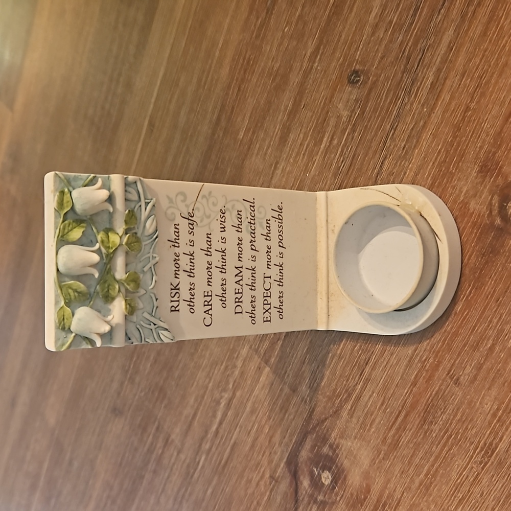 Ceramic Candle holder 5.1/2" 2.1/2"